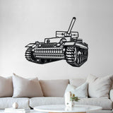 Panzerkampfwagen III Metal Tank Wall Art - NCP0661