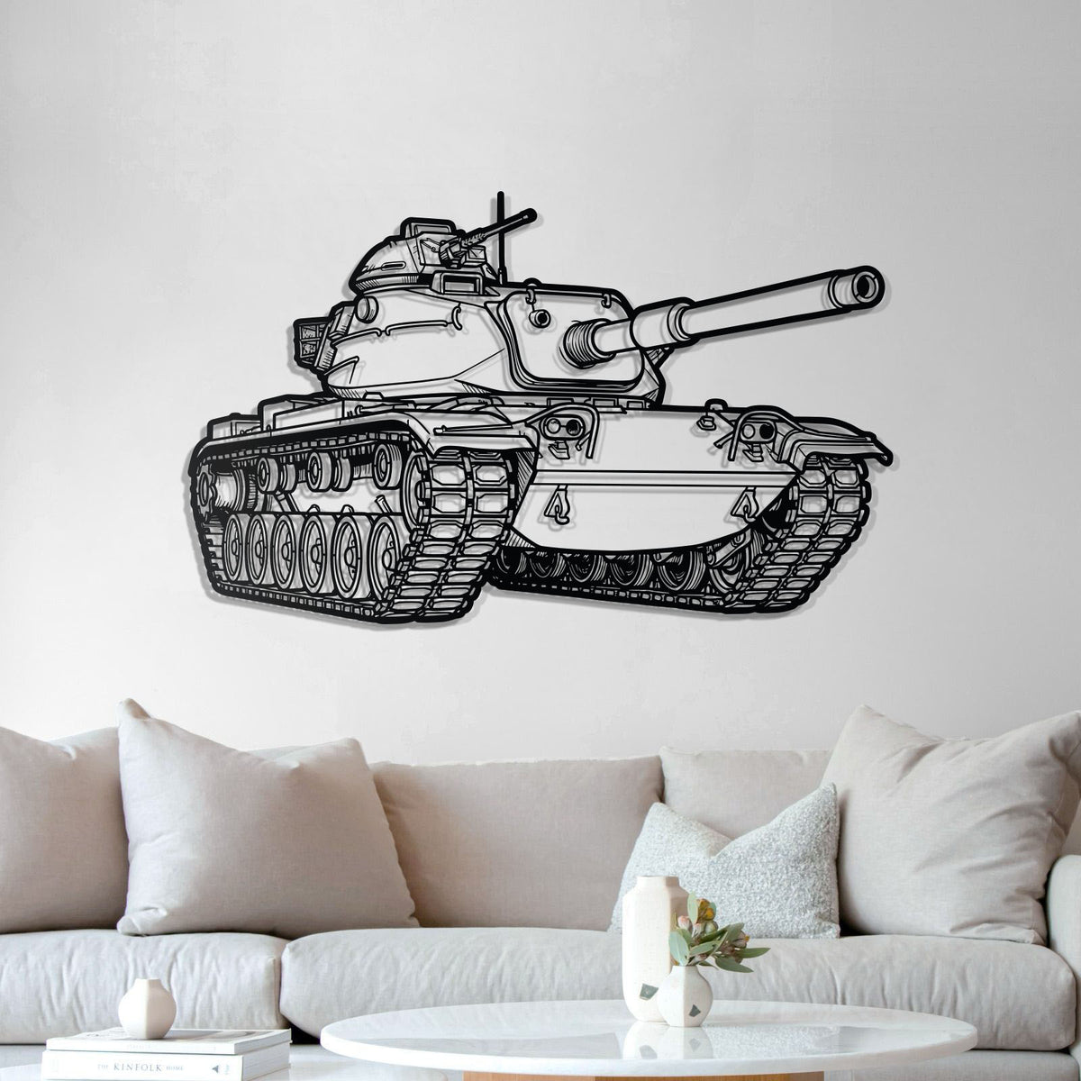 M60 Patton Metal Tank Wall Art - NCP0630