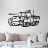 Panther Metal Tank Wall Art - NCP0636