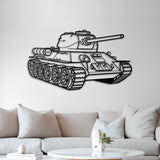 T-34 Metal Tank Wall Art - NCP0633