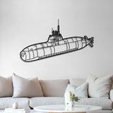 Type 212 Metal Submarine Wall Art - NCP0649