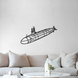 Permit Class Metal Submarine Wall Art - NCP0668