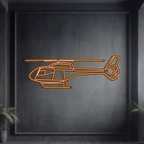 EC120 Metal Neon Aircraft Wall Art - NCN0029