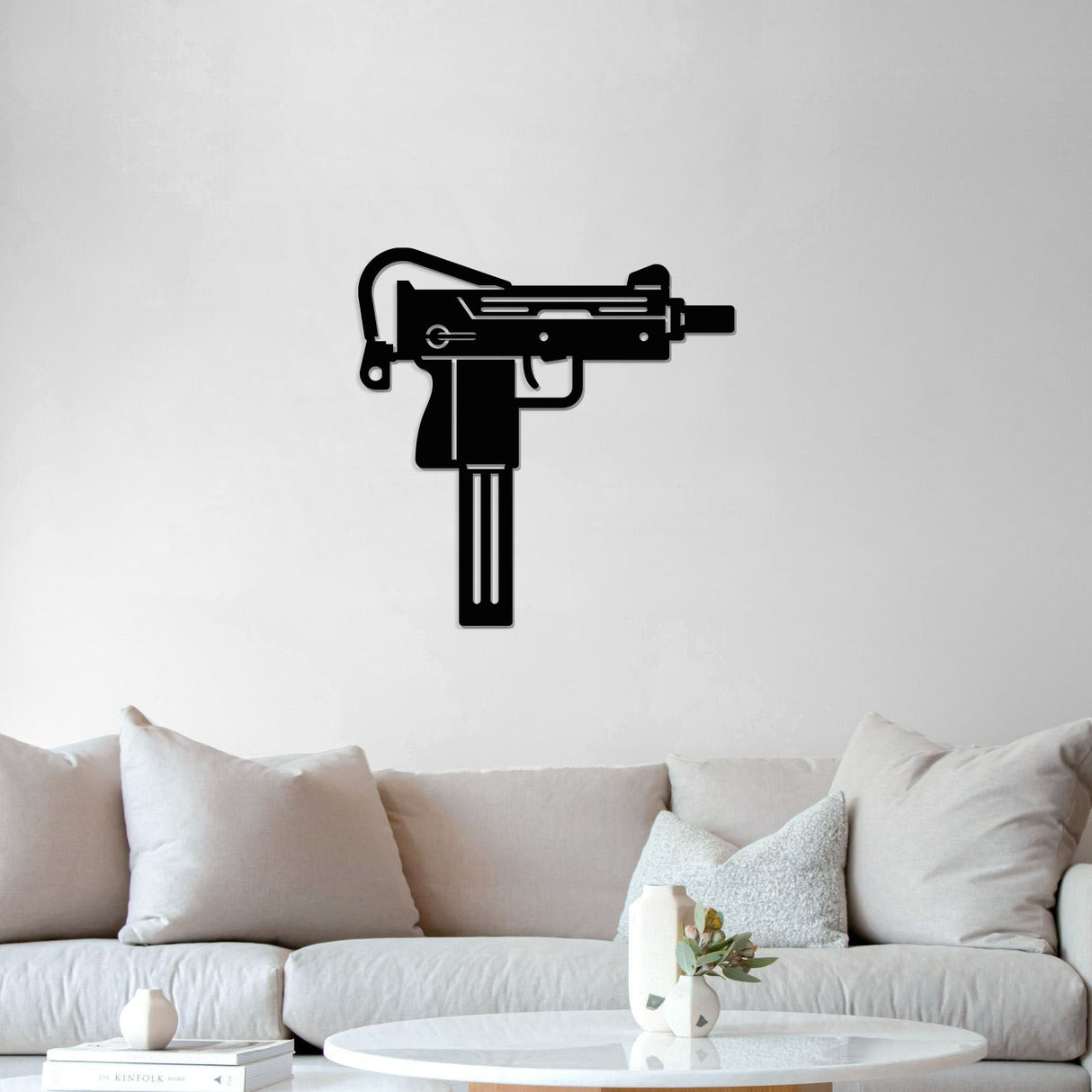 Uzi Metal Weapon Wall Art - NCP0684