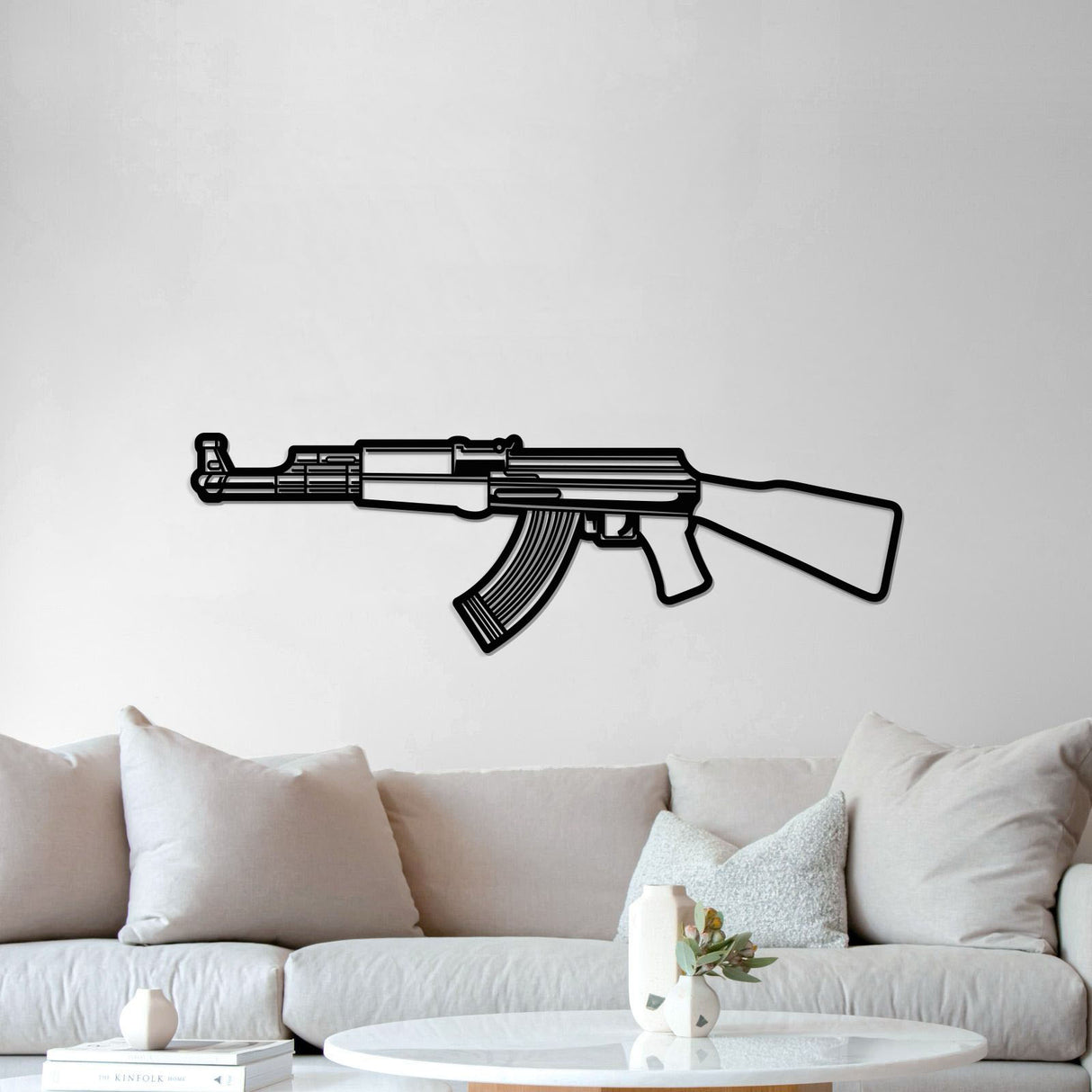 AK-47 Metal Weapon Wall Art - NCP0679