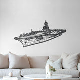 USS Kitty Hawk Metal Aircraft Carrier Wall Art - NCP0673