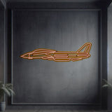 F-14 Tomcat Metal Neon Aircraft Wall Art - NCN0036