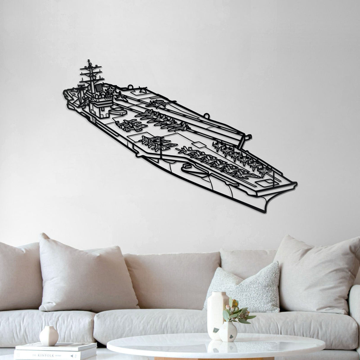 USS Nimitz (CVN-68) Metal Aircraft Carrier Wall Art - NCP0675