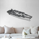 USS Gerald R. Ford Metal Aircraft Carrier Wall Art - NCP0672