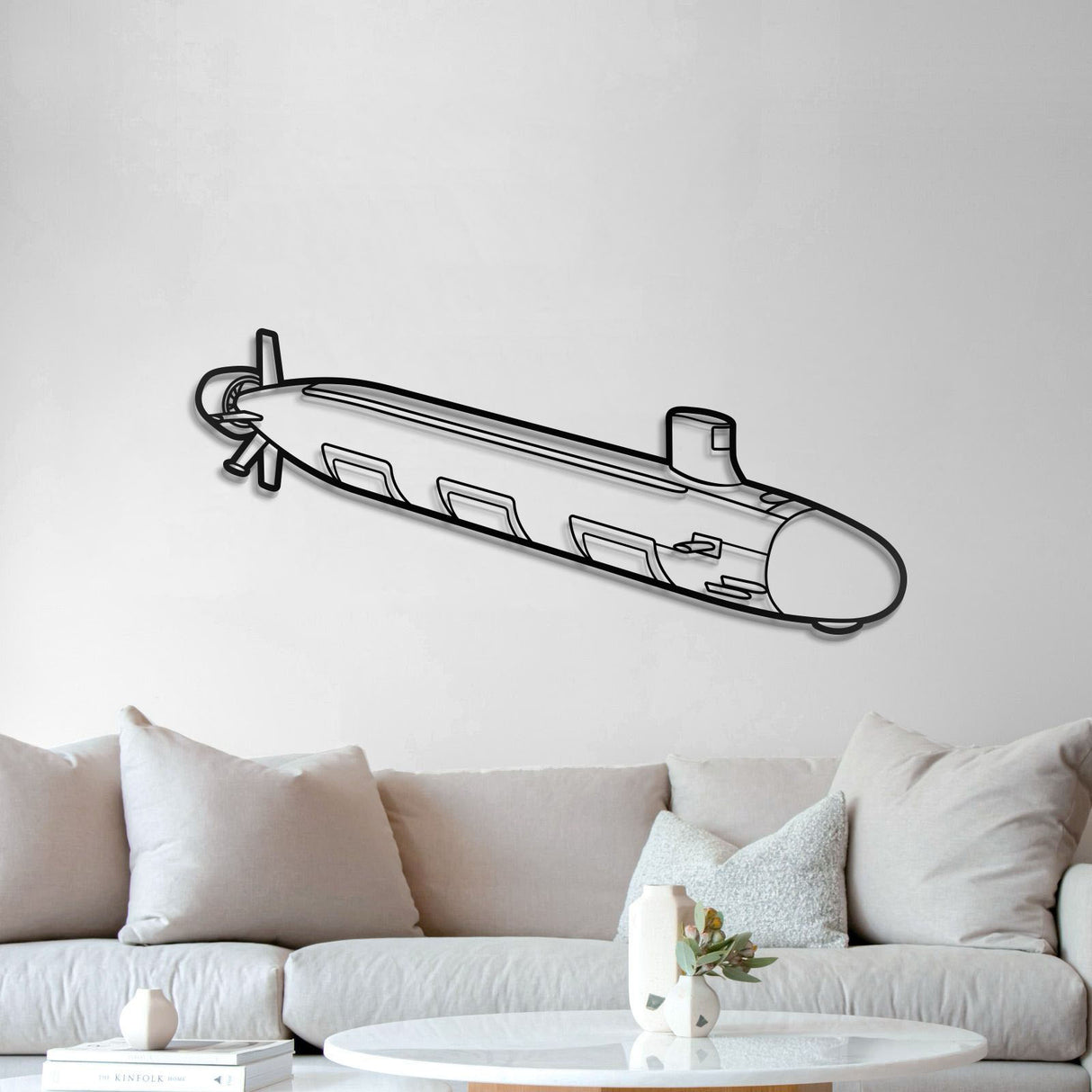 Virginia Class Metal Submarine Wall Art - NCP0643