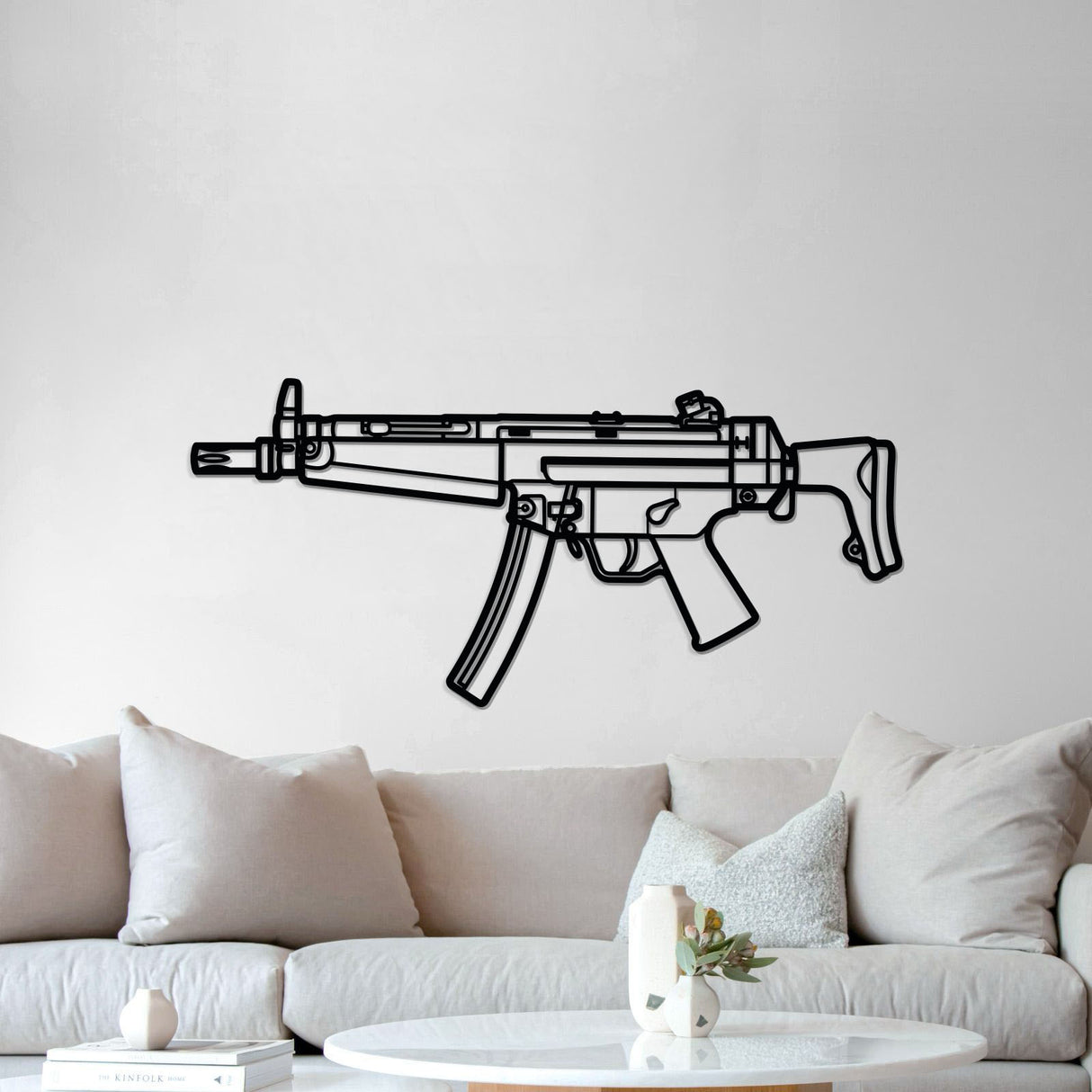 MP5 Metal Weapon Wall Art - NCP0686