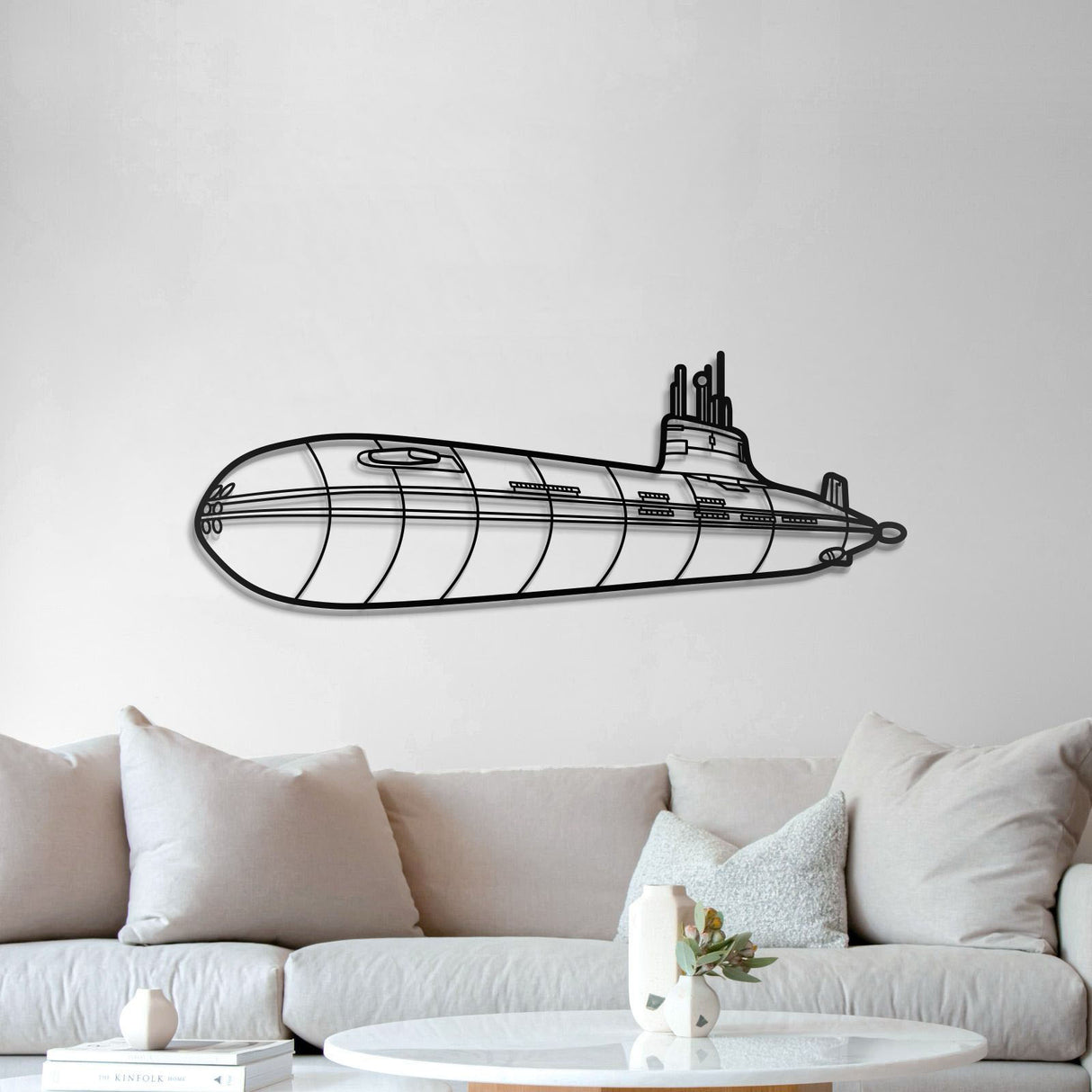 Typhoon Class Metal Submarine Wall Art - NCP0652