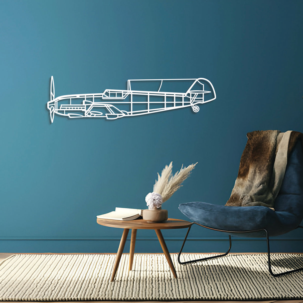 Bf 109E-3 Metal Aircraft Wall Art - NCP0523