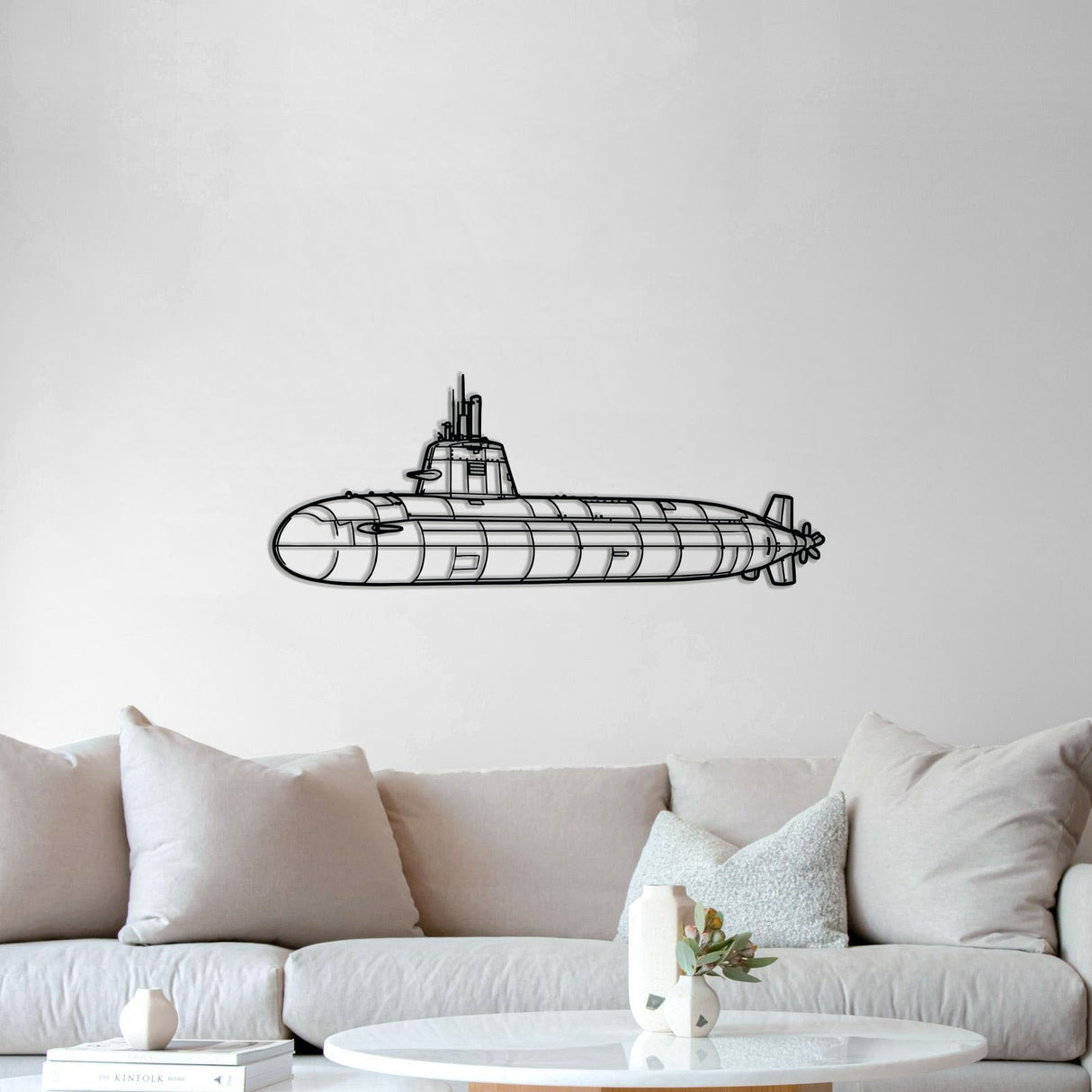 Type 216 Metal Submarine Wall Art - NCP0664