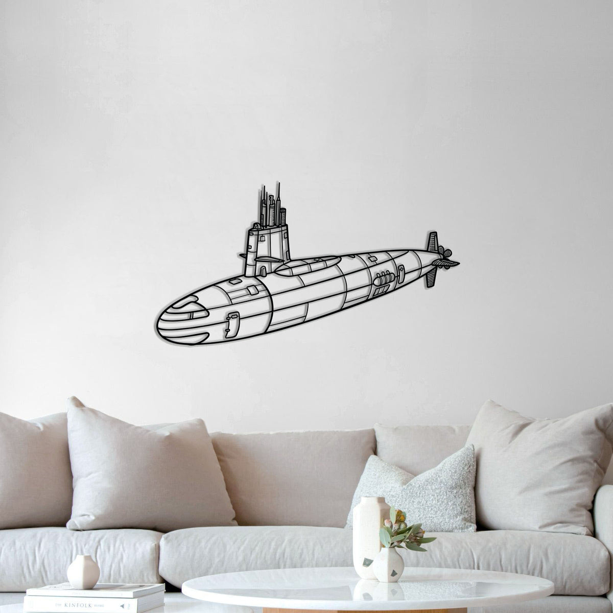 Skipjack Class Metal Submarine Wall Art - NCP0670