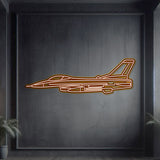 F-16 Falcon Metal Neon Aircraft Wall Art - NCN0038