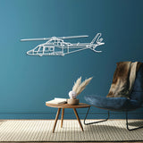 A109S Metal Aircraft Wall Art - NCP0511