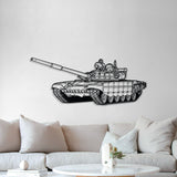 T-72 Metal Tank Wall Art - NCP0634
