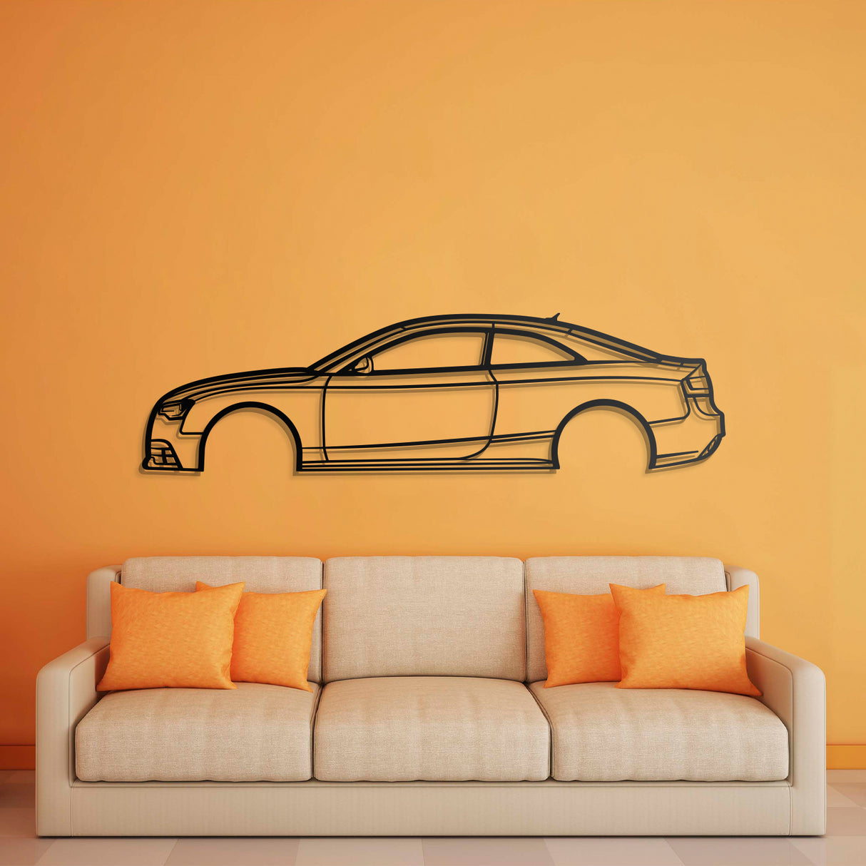 2014 RS5 Coupe Metal Car Wall Art - NC0510