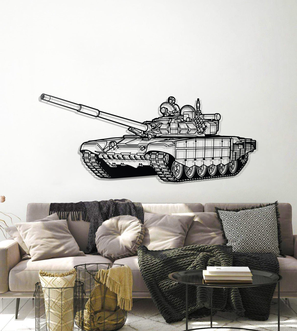 T-72 Metal Tank Wall Art - NCP0634