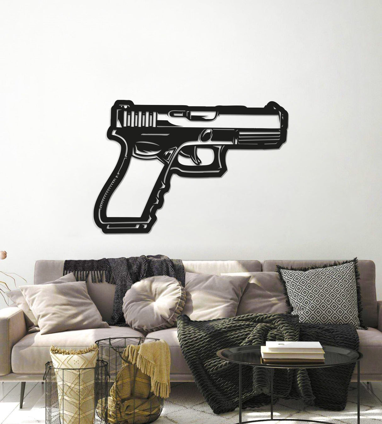 Glock Metal Weapon Wall Art - NCP0683