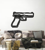 Glock Metal Weapon Wall Art - NCP0683