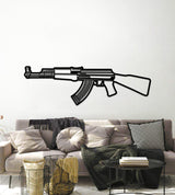 AK-47 Metal Weapon Wall Art - NCP0679
