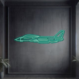 F-14 Tomcat Metal Neon Aircraft Wall Art - NCN0036