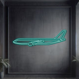 A300-600F Metal Neon Aircraft Wall Art - NCN0007