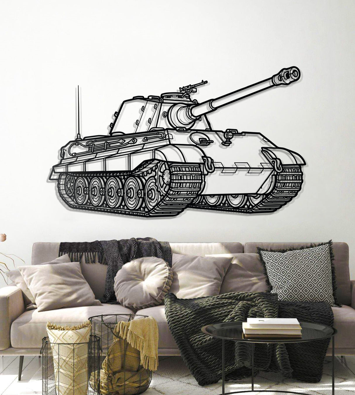 Tiger II Metal Tank Wall Art - NCP0627