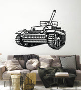 Panzerkampfwagen III Metal Tank Wall Art - NCP0661