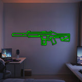 Phantom Metal Neon Weapon Wall Art - NCN0070