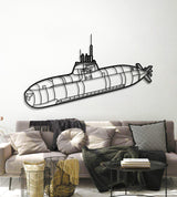 Type 212 Metal Submarine Wall Art - NCP0649