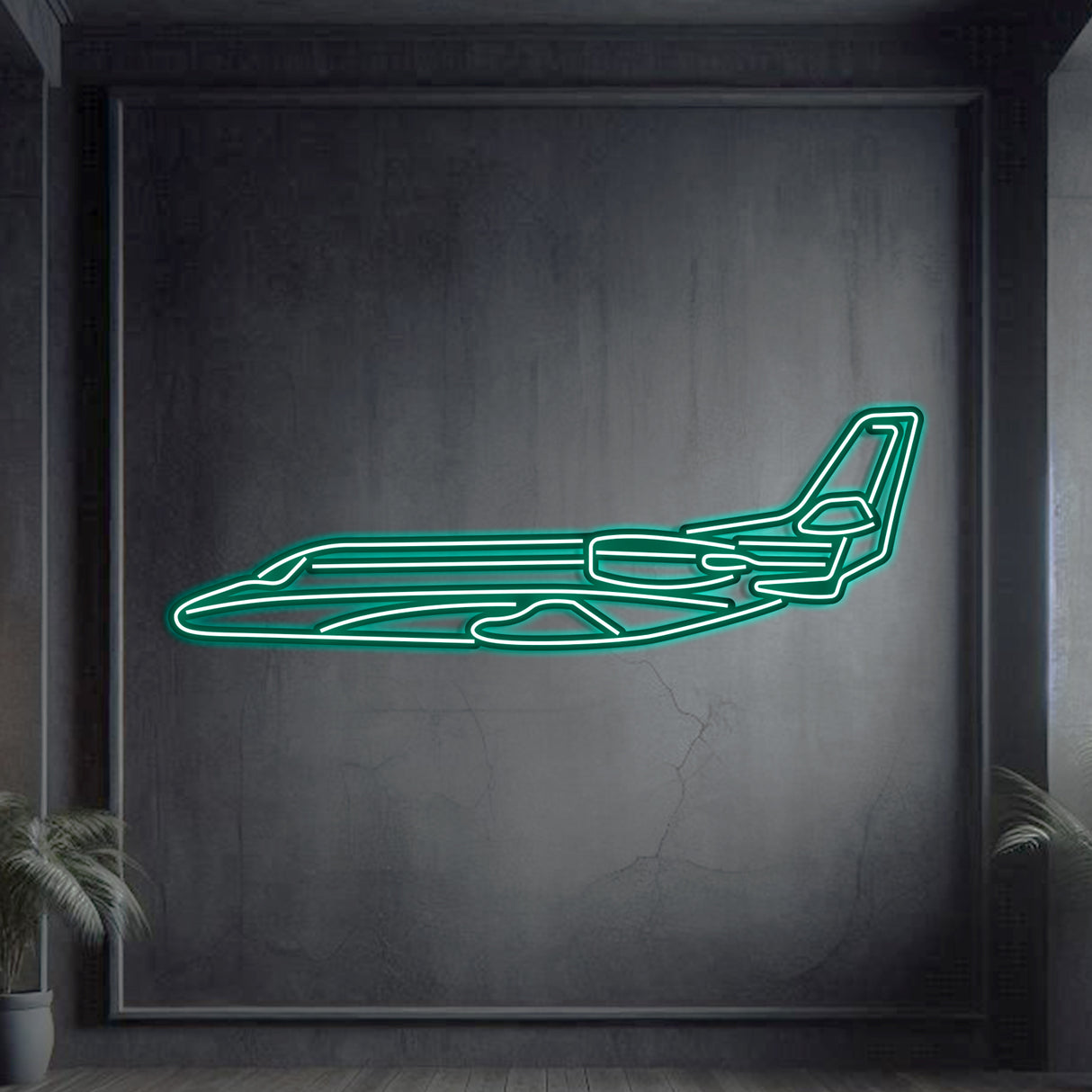 Citation XLS Metal Neon Aircraft Wall Art - NCN0025