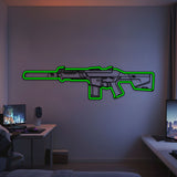 Phantom Metal Neon Weapon Wall Art - NCN0070