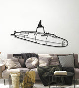 HMS Vanguard Metal Submarine Wall Art - NCP0651