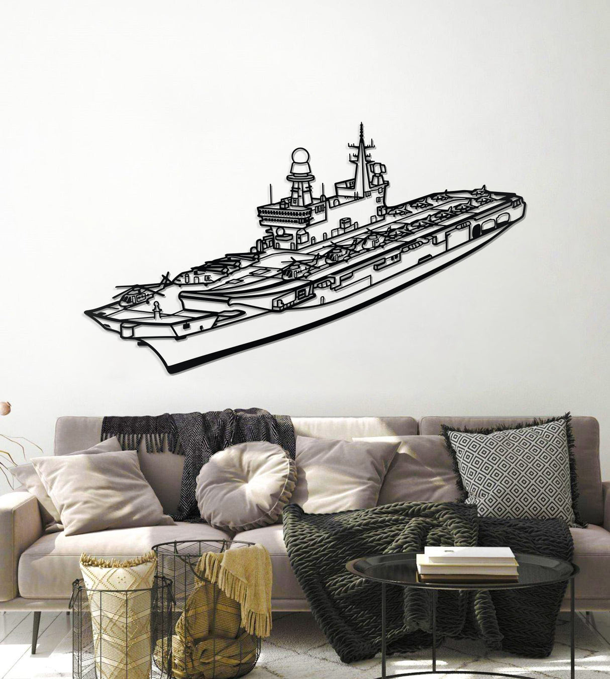 Cavour (C550) Metal Aircraft Carrier Wall Art - NCP0676