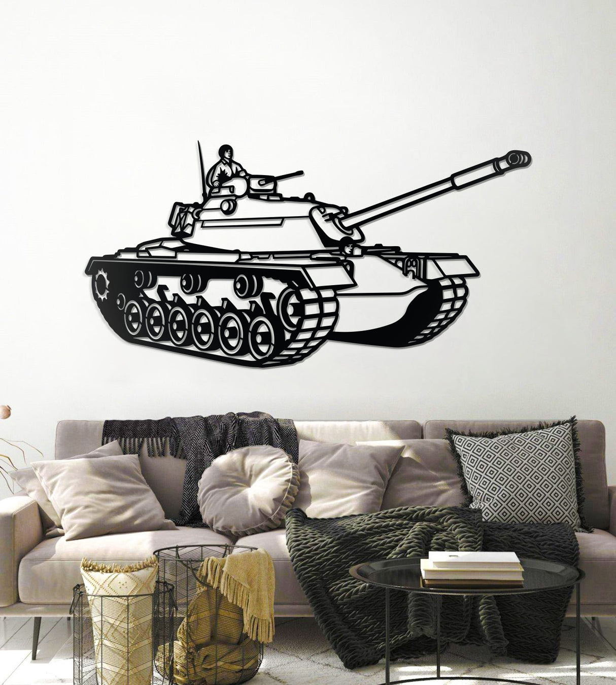 M48 Metal Tank Wall Art - NCP0657