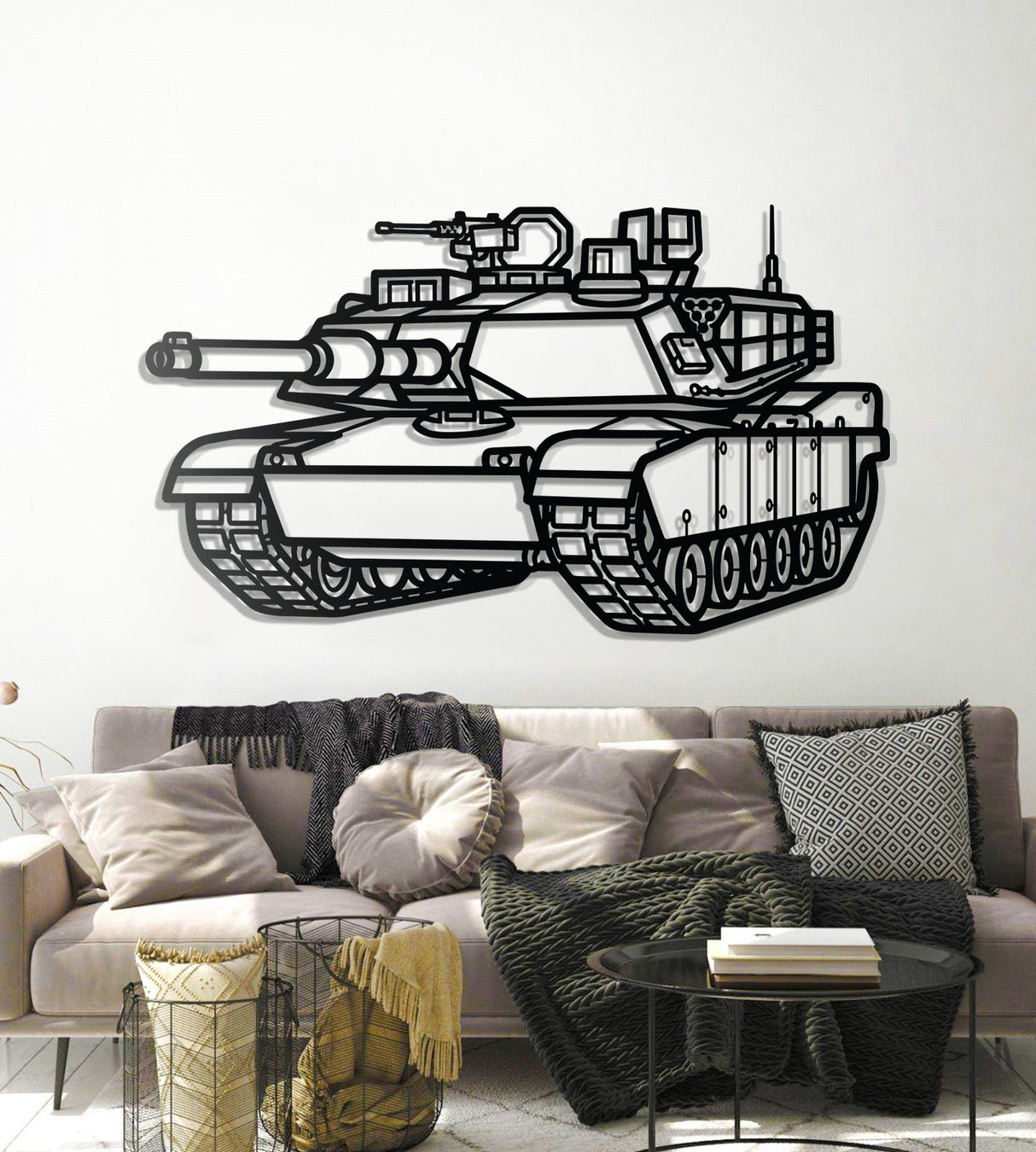 M1 Abrams Metal Tank Wall Art - NCP0629