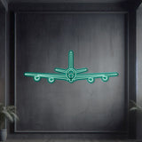 KC-135R Stratotanker Front Metal Neon Aircraft Wall Art - NCN0052