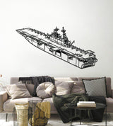 USS America (LHA-6) Metal Aircraft Carrier Wall Art - NCP0674