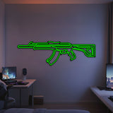 Vandal Metal Neon Weapon Wall Art - NCN0069
