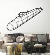 Ohio Class Metal Submarine Wall Art - NCP0644