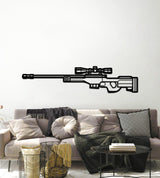 AWP Metal Weapon Wall Art - NCP0678