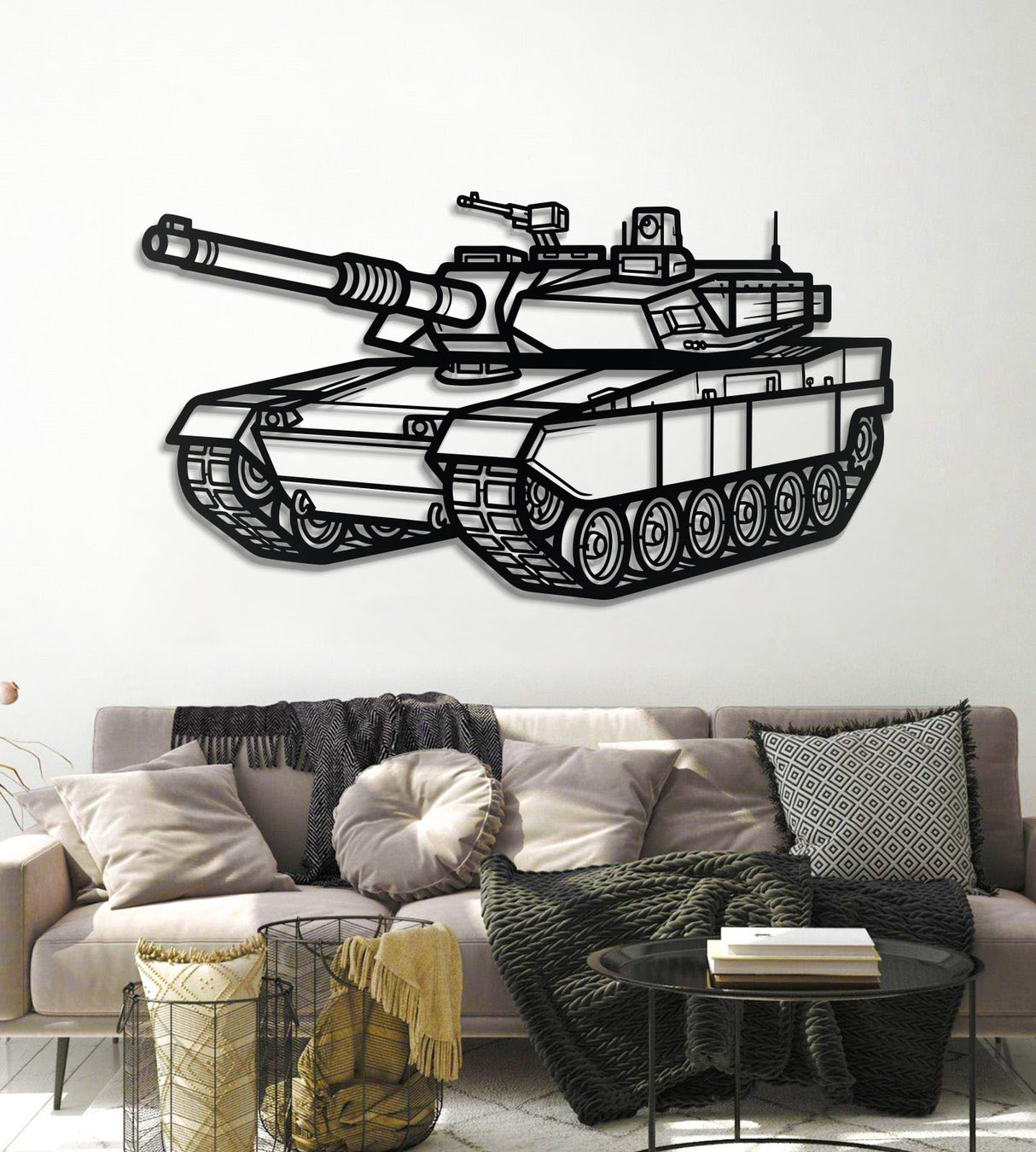 K2 Black Panther Metal Tank Wall Art - NCP0640
