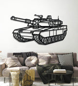K2 Black Panther Metal Tank Wall Art - NCP0640