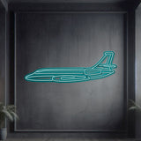 Falcon 2000 Metal Neon Aircraft Wall Art - NCN0046