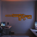 Neon Weapon Silhouettes