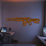 Phantom Metal Neon Weapon Wall Art - NCN0070