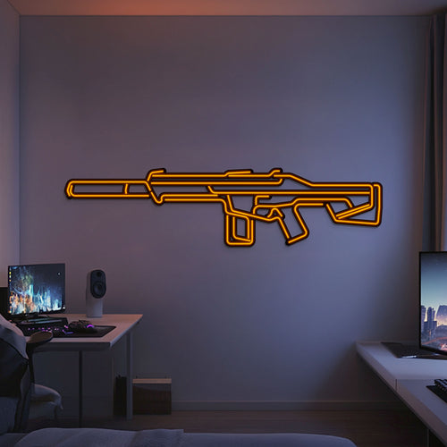 Phantom Metal Neon Weapon Wall Art - NCN0070